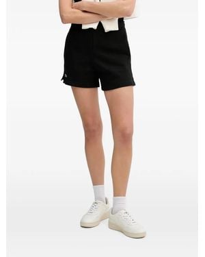 Lacoste Shorts Con Cordones Y Logo - Negro