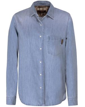 Moorer Geknöpftes Alize-LGD Hemd mit Tasche - Blau