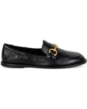 Pomme D ́Or Snaffle-Detail Loafers - Black