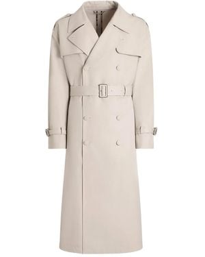 Dolce & Gabbana Belted Trench Coat - Natural