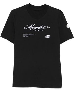 Moncler ロゴ Tシャツ - ブラック