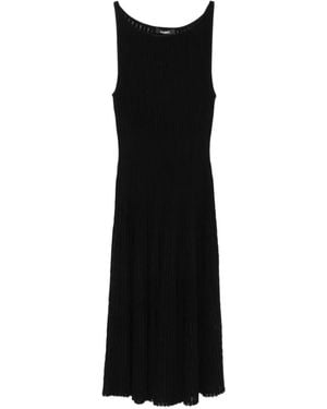 Antonino Valenti Isabela Ribbed-Knit Sleeveless Midi Dress - Black