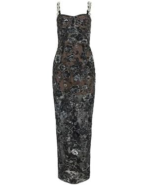 Bronx and Banco Dahlia Sequin-Embellished Maxi Dress - White