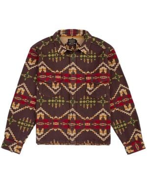 Pendleton La Pine Geometric-Pattern Shirt - Red