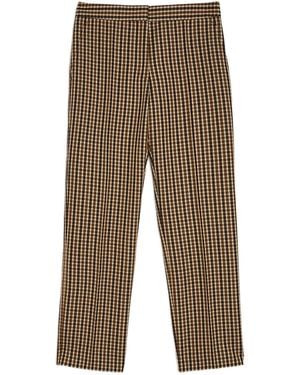 Jil Sander Karierte Hose - Braun