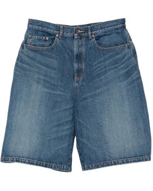 KHOKI Pocket Denim Shorts - Blue