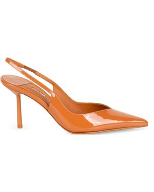 Le Silla Patent-Finish Slingback Sandals - Pink