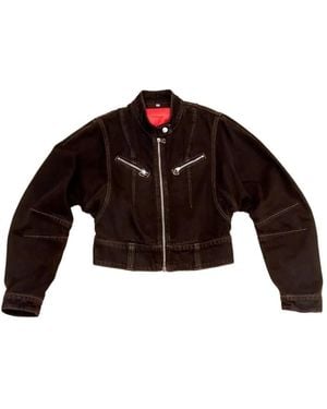 Eckhaus Latta Welt-Pockets Bomber Jacket - Brown