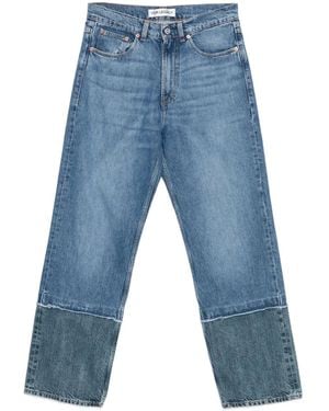 Our Legacy Third Cut Contrast-Hem Jeans - Blue