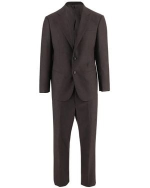 Giorgio Armani Virgin-Wool Suit - Black
