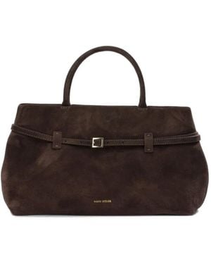 MANU Atelier Le Cambon Tote Bag Mit Schnalle 35Cm - Braun