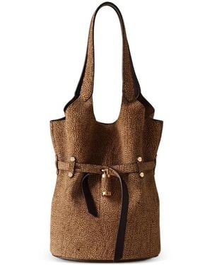 Borbonese Op Naturale Shoulder Bag - Brown