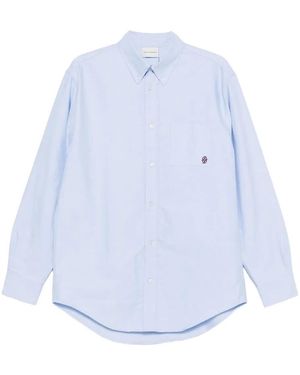 Drole de Monsieur Embroidered Organic Cotton Shirt - White
