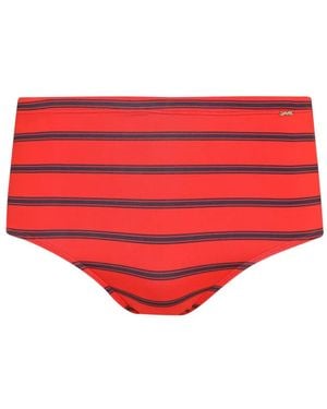 Amir Slama Striped Swimming Trunks - Red
