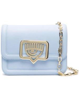 Chiara Ferragni Eyelike Shoulder Bag - Blue