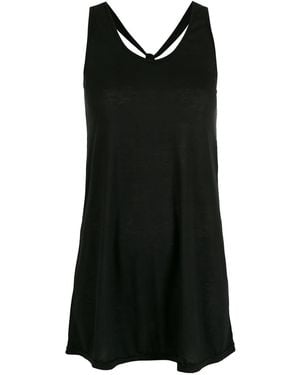 Amir Slama Crossover Straps Dress - Black