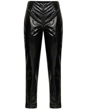Gianluca Capannolo Patent-Effect Trousers - Black