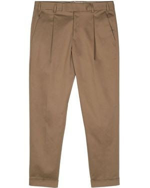 PT Torino Rebel Cropped Trousers - Brown