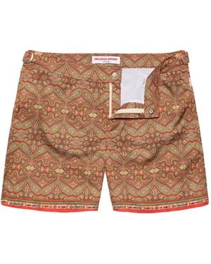 Orlebar Brown Bulldog ペイズリー トランクス水着 - ブラウン