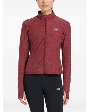 New Balance Space Dye Zip-Up Jacket - Red