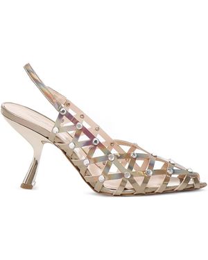 Alchimia Stone-Embellished Court Shoes - Pink