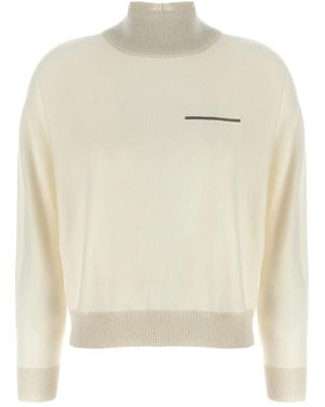 Peserico Mock Neck Jumper - White