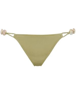 Eres Farrah Bead-Embellished Bikini Briefs - Natural