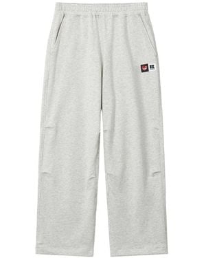 Izzue Logo-Patch Track Pants - White