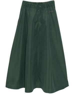 and wander Logo-Embroidered Skirt - Green