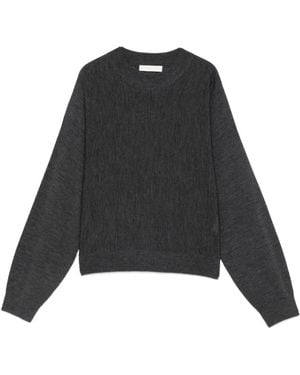 ELEH Pull Côtelé En Laine - Noir