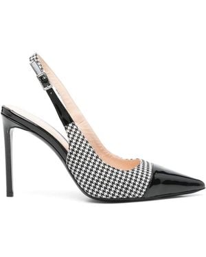 Ginissima 100Mm Zurra Court Shoes - Metallic