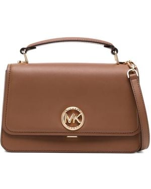 Michael Kors Mittelgroße Delancey Umhängetasche - Braun