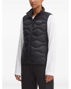 Peak Performance Helium Zip-Fastening Quilted Gilet - Blue