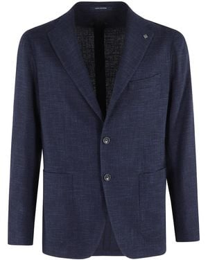 Tagliatore Blazer Con Tasche Applicate - Blu