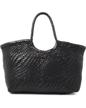 Dragon Diffusion Nantucket Optical Woven Tote Bag - Black