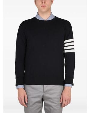 Thom Browne 4-Bar Stripe Jumper - Black