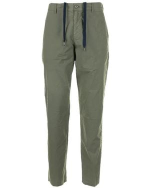 Aspesi Drawstring-Detail Pants - Green