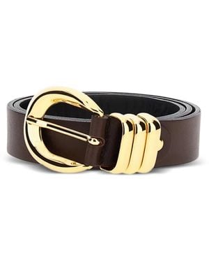 FEDERICA TOSI Buckled leather belt - Schwarz