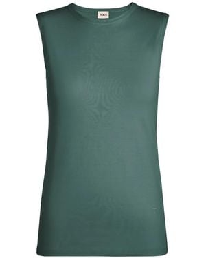 Tod's Round-Neck Sleeveless Top - Green