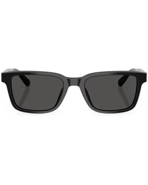 Brooks Brothers Rectangle-Frame Sunglasses - Gray