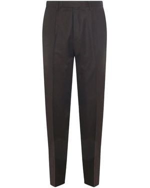 GTA IL PANTALONE Bundfaltenhose Mit Eingefassten Taschen - Schwarz
