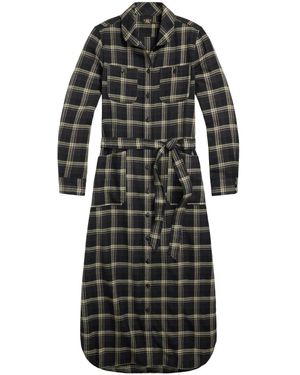 RRL Jaspe Shirt Dress - Black