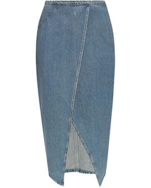 IRO Gonna Denim Asimmetrica - Blu