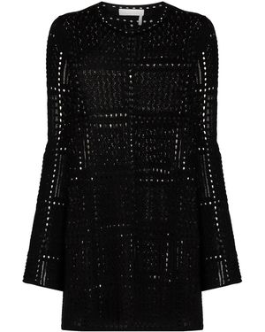 Chloé Panelled Knitted Dress - Black
