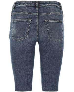 Saint Laurent デニムショーツ - ブルー