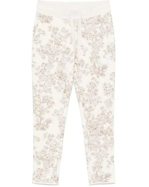Juvia Cotton-Blend Trousers - White