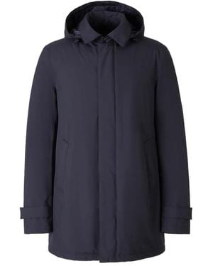 Herno Veste Laminar À Capuche - Bleu