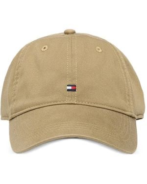 Tommy Hilfiger Logo-Embroidered Baseball Cap - Natural