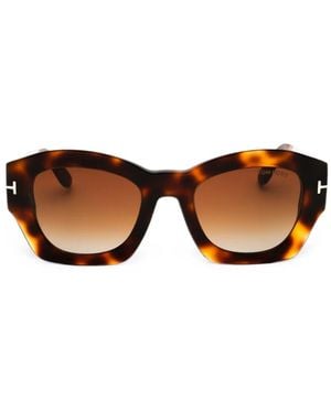 Tom Ford Tortoiseshell-Effect Sunglasses - Brown