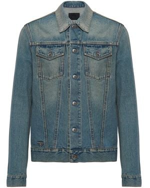 Prada Stonewashed Denim Jacket - Blue